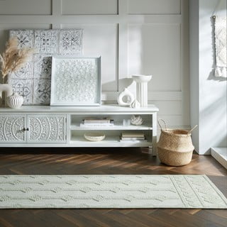 Krem staza od šenila 60x240 cm Shyla – Flair Rugs