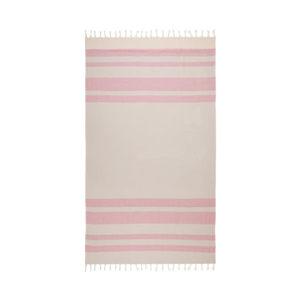 Bež-ružičasti hamam ručnik Begonville Form, 95 x 175 cm