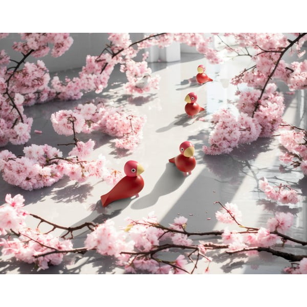 Kipić od masivnog drveta (visina 12,5 cm) Bird Flora – Kay Bojesen Denmark-image-4