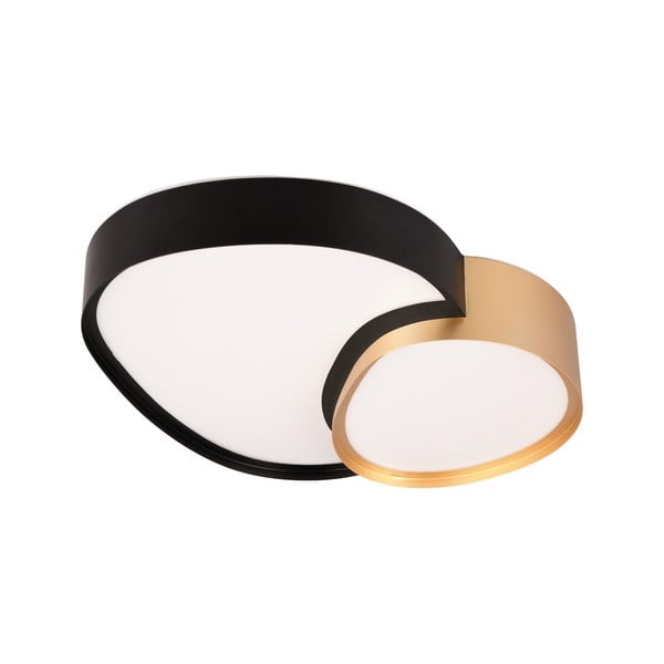 Crna/u zlatnoj boji LED stropna svjetiljka 36x43.5 cm Rise – Trio