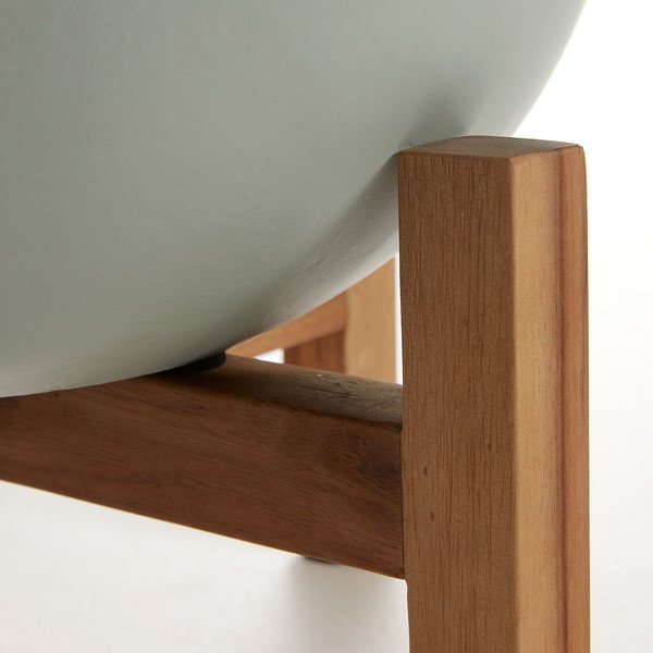 Zelena tegla na stalku Kave Home, visina 36 cm-image-2