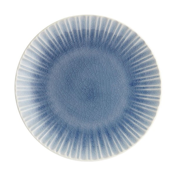 Plavi zemljani tanjur Ladelle Mia, ⌀ 21,5 cm