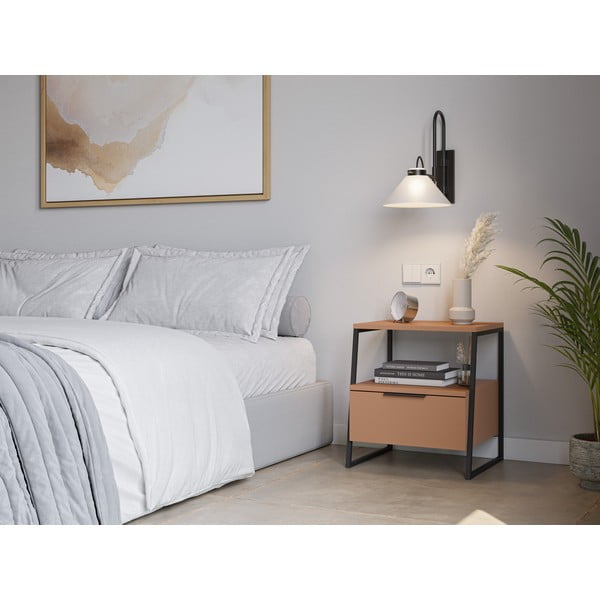 Ciglasti noćni ormarić Velia – Marckeric-image-1