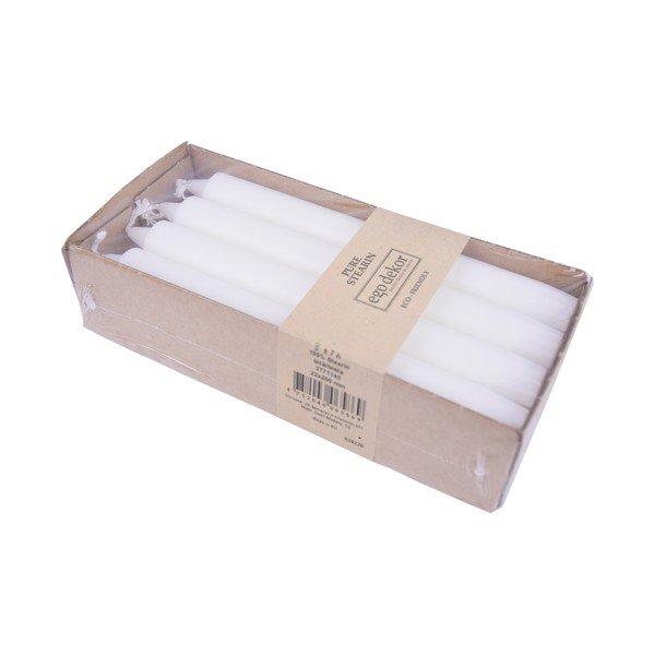 Set od 8 bijelih dugačkih svijeća ego dekor ed, vrijeme pečenja 7 h-image-2