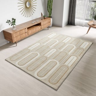 Krem tepih 133x190 cm Flora – Universal