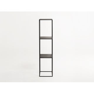Crna metalna biblioteka CustomForm Tensio, visina 140 cm