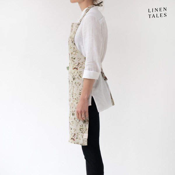 Lanena pregača s božićnim motivom – Linen Tales-image-1