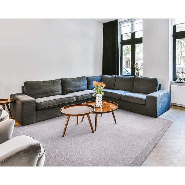 Sivi vuneni tepih 200x300 cm Linea – Agnella-image-1