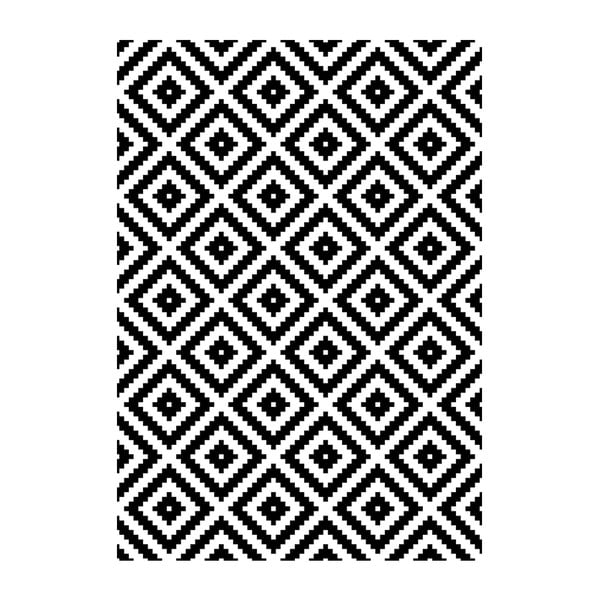 Izdržljiv vinil tepih crno-bijeli, 140x200 cm-image-4