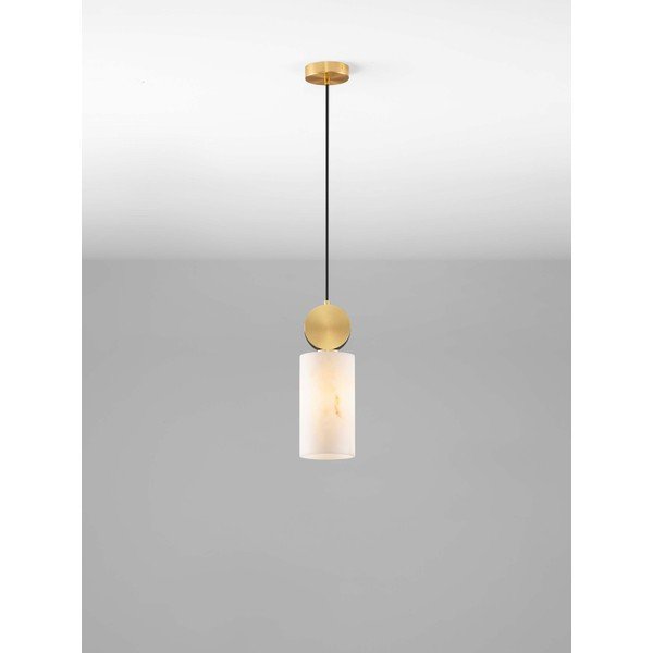Krem/mjedena viseća svjetiljka u kamenom dekoru ø 12 cm Maru – Nova Luce-image-4
