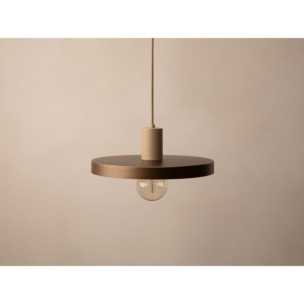 Svjetlo smeđa metalna viseća svjetiljka ø 30 cm Ori – Micadoni -image-3