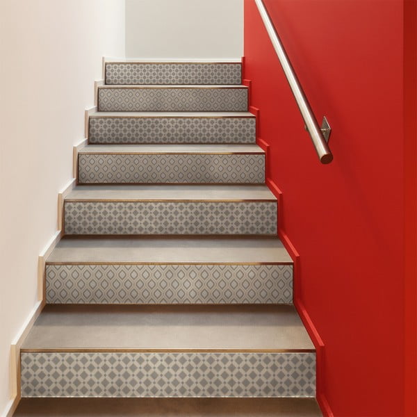 Set 2 naljepnice za stepenice Ambiance Stickers Stair Jakob, 15 x 105 cm