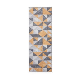 Oker žuta/siva periva staza 76x230 cm Coral Yellow&Grey – Think Rugs