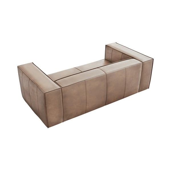 Svijetlosmeđi kožni kauč 212 cm Madame - Windsor & Co Sofas-image-4