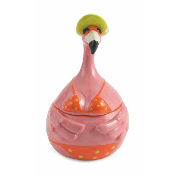Ukrasna staklenka s poklopcem Villa d&#39;Este Flamingo