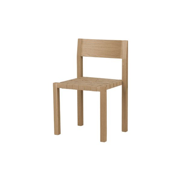 Složiva blagovaonska stolica od punog hrasta u prirodnoj boji Toli – noo.ma