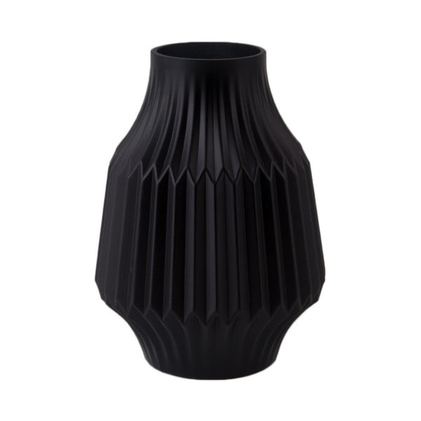 Vaza od crnog stakla PT LIVING, ø 13,5 cm