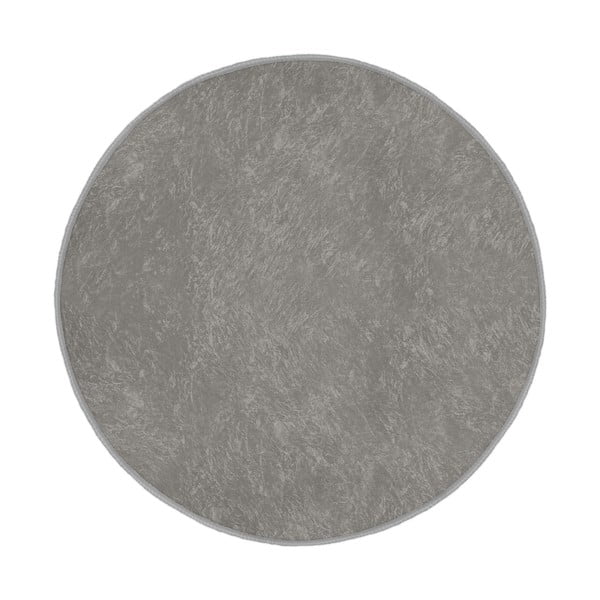 Sivi periv/pogodan za robotski usisavač okrugli tepih ø 120 cm Comfort – Mila Home