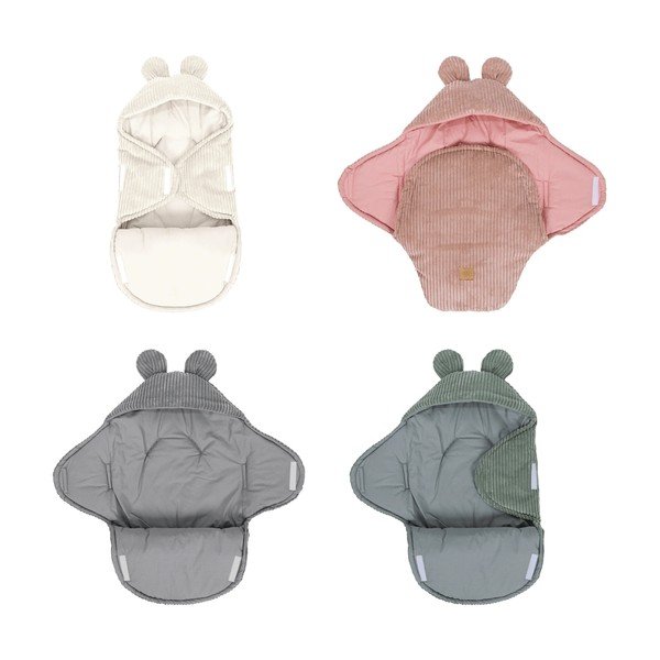 Zeleni pokrivač za povijanje od samta 45x80 cm – Meowbaby-image-1