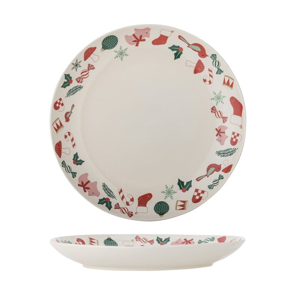 Krem tanjur s božićnim motivom za serviranje od kamenine ø 28 cm Yule – Bloomingville-image-4