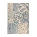 Plavi/bež ručno rađen vunen tepih 120x170 cm Eloise Patchwork – Flair Rugs