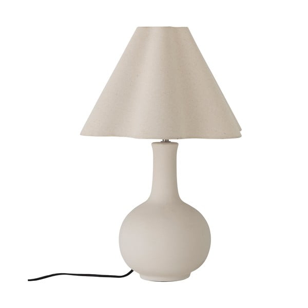 Krem stolna lampa s tekstilnim sjenilom (visina 60 cm) Heide – Bloomingville