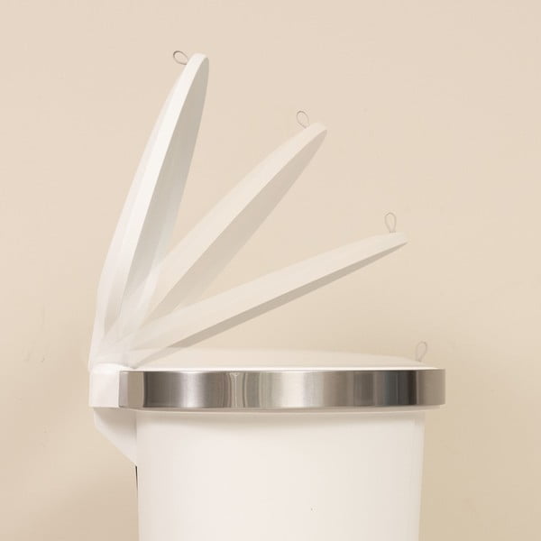 Bijela plastična kanta za smeće s pedalom 50 l – Addis-image-3