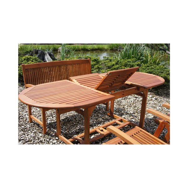 Vrtni stol od masivnog eukaliptusa 90x150 cm Stockholm – Garden Pleasure-image-3