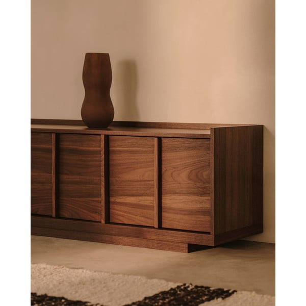 Smeđa TV komoda u dekoru oraha 200x47x40 cm Onix – Kave Home-image-4