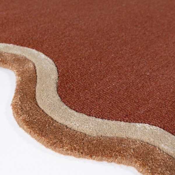 Ručno rađen tepih od mješavine vune boje terakote 120x170 cm Rivo Wool – Flair Rugs-image-4