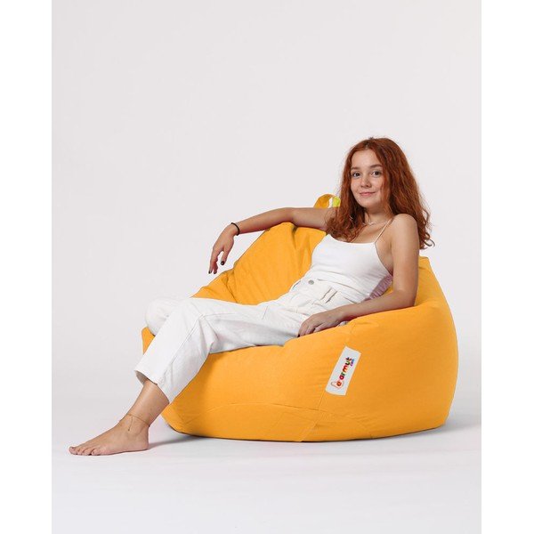 Žuta  vreća za sjedenje Premium – Floriane Garden-image-2