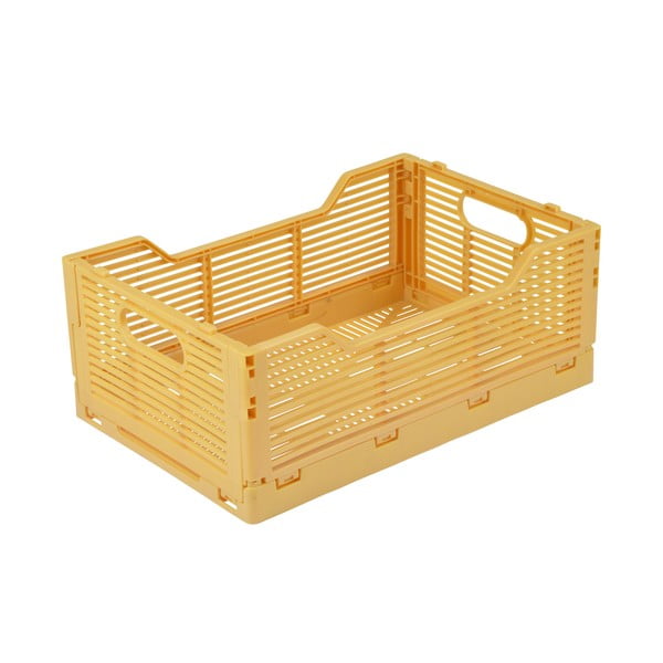 Oker žuta plastična kutija za pohranu 30x20x11.5 cm – Homéa