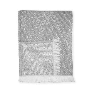 Sivi pokrivač s udjelom pamuka Euromant Dotty Diamond, 140 x 180 cm