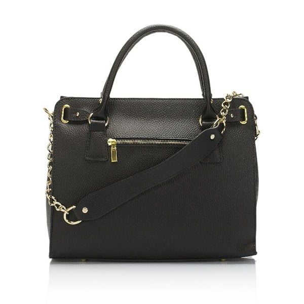 Crna kožna torbica Giulia Massari Clementine-image-2