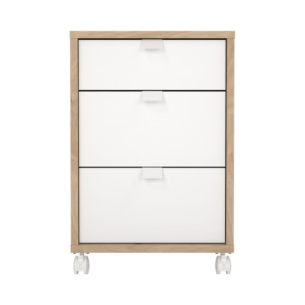 Bijeli/u prirodnoj boji ormarić u dekoru hrasta 41x61 cm Sign – Tvilum