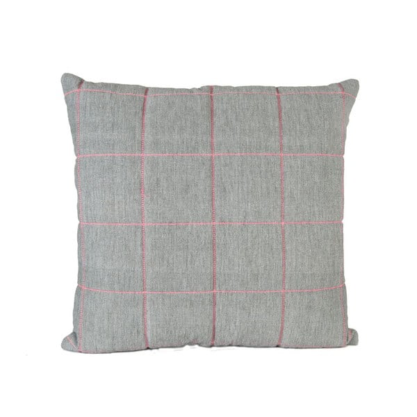 Sivi jastuk ETH Grid, 45 x 45 cm