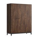Ormar u dekoru oraha u tamnoj prirodnoj boji 148x190x55 cm Ilyas – Vipack