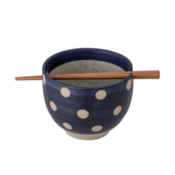 Plava keramička zdjela sa štapićima za jelo Bloomingville Masami, ø 13 cm-image-1
