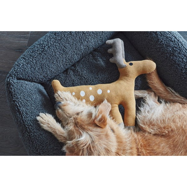 Tamno sivi krevet za pse od boucle tkanine 71x91 cm Senso Graphite M – MiaCara-image-2