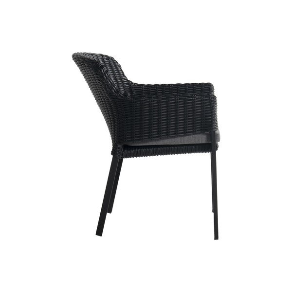 Crna plastična vrtna stolica Cairo – Hartman-image-3