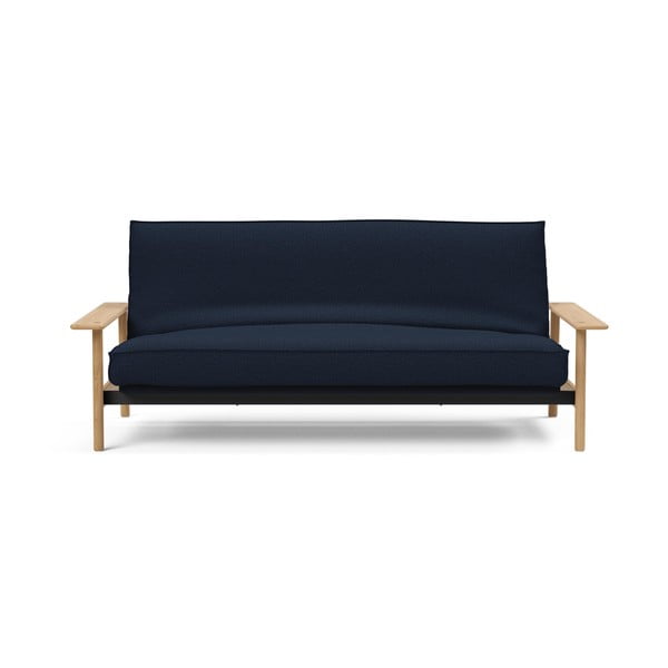 Tamnoplavi kauč na razvlačenje s poklopcem koji se može skinuti Innovation Balder Mixed Dance Blue, 97 x 230 cm