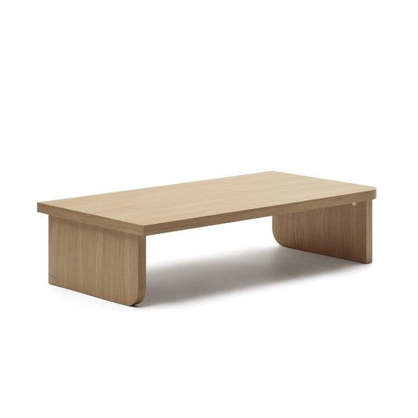 Stolić za kavu u dekoru hrasta u prirodnoj boji 75x140 cm Oaq – Kave Home