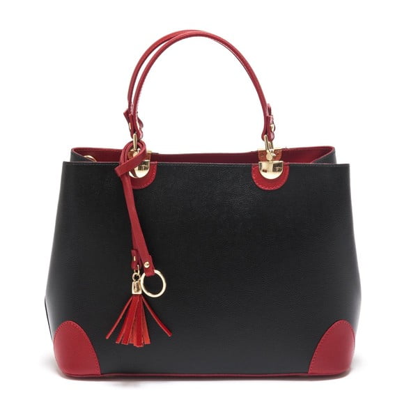 Crno-crvena kožna torbica Isabella Rhea br. 462