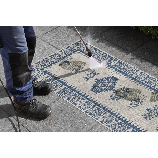 Plavo-krem vanjski tepih NORTHRUGS Duque, 80 x 250 cm-image-3