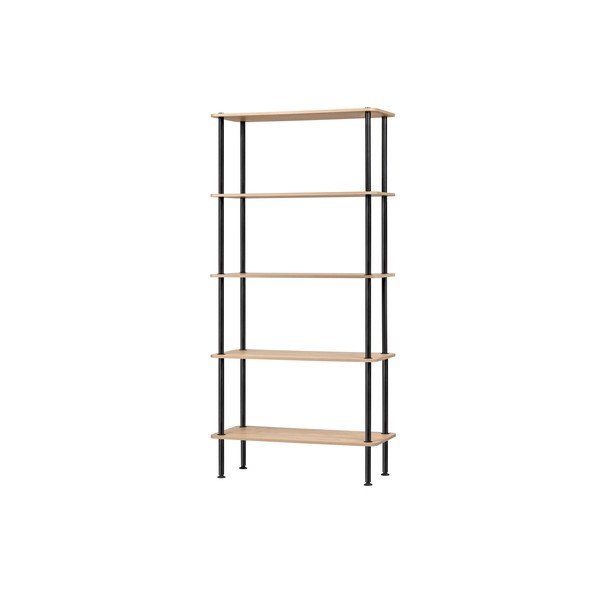 Regal u dekoru hrasta u prirodnoj boji 80x163x35 cm Teidi – noo.ma