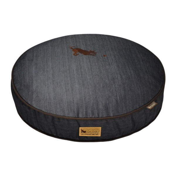 Tamno plavi krevet za pse ø 105 cm Round Bed Denim Medieval Blue / Dark Chocolate L – P.L.A.Y.-image-2