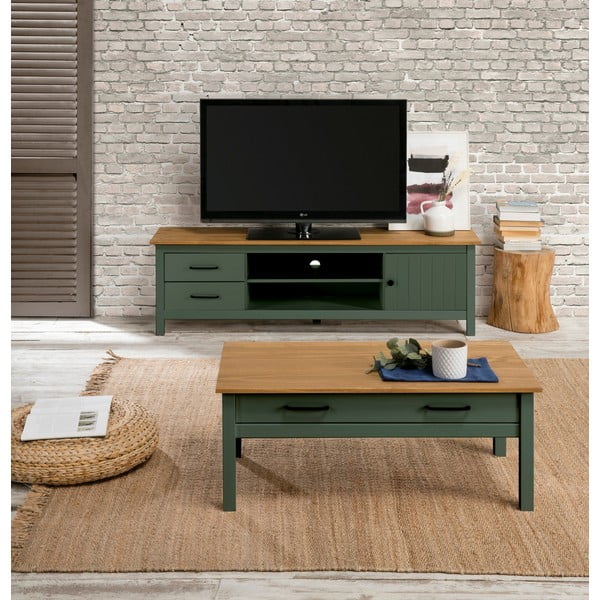 Zeleni drveni stolić Marckeric Miranda-image-1