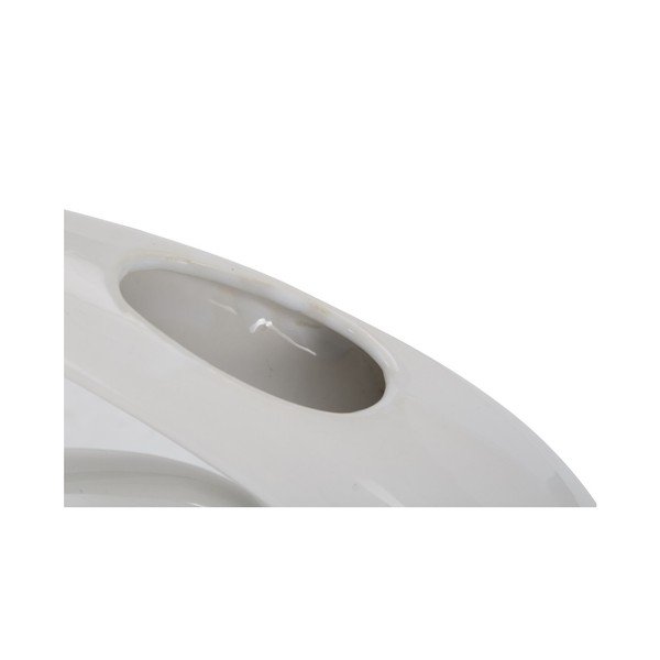 Bijela i srebrna keramička vaza Mauro Ferretti Bling-image-1