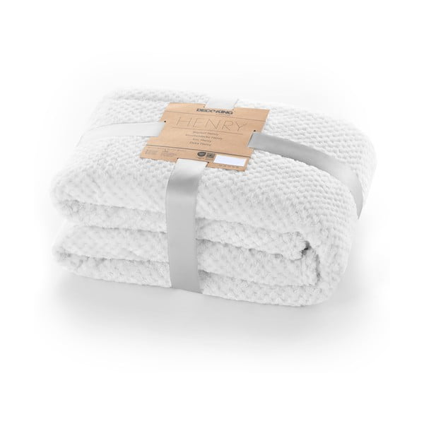 Bijela deka od mikrovlakana DecoKing Henry, 220 x 240 cm-image-3