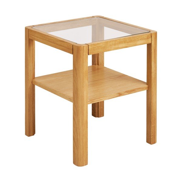 Pomoćni stol sa staklenom pločom stola 40x40 cm Lourmarin – House Nordic